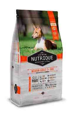 NUTRIQUE PERRO  MEDIUM ADULT MAS 7 AÑOS 12 KG 